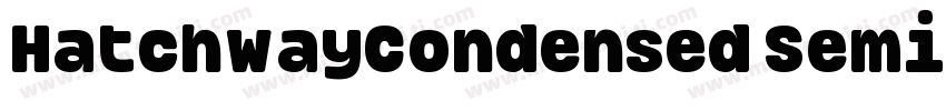 HatchwayCondensed SemiBold字体转换